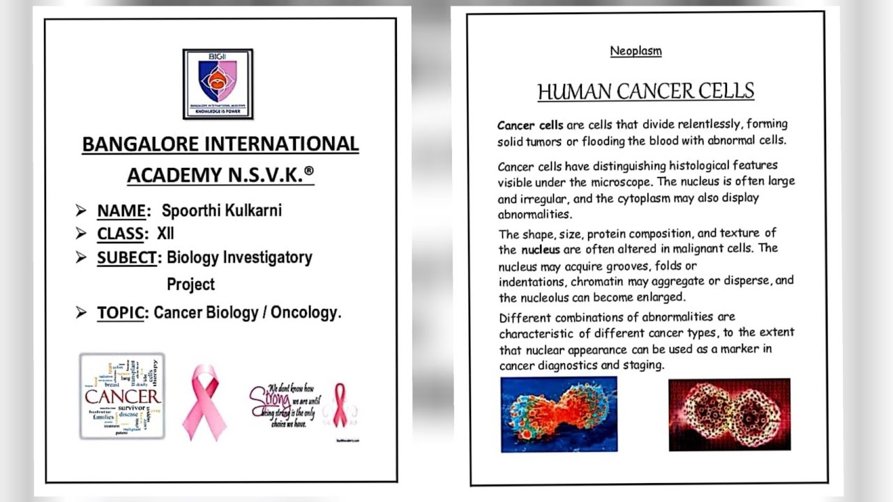 research projects on cancer