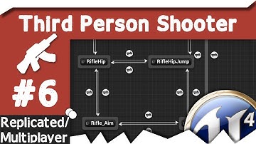 [ue4] Animation BP - AIM - ThirdPersonShooter #6 (multiplayer support)