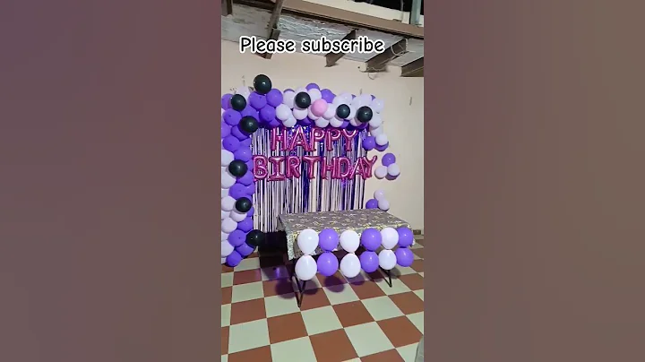 birthday decoration short video  #shortvideo #shorts #short #shortsfeed