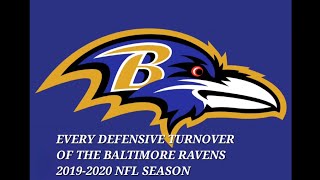 Every Defensive Turnover of the Baltimore Ravens 2019-2020 NFL Season