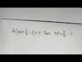 Algebra question Mathematics SSC CGL