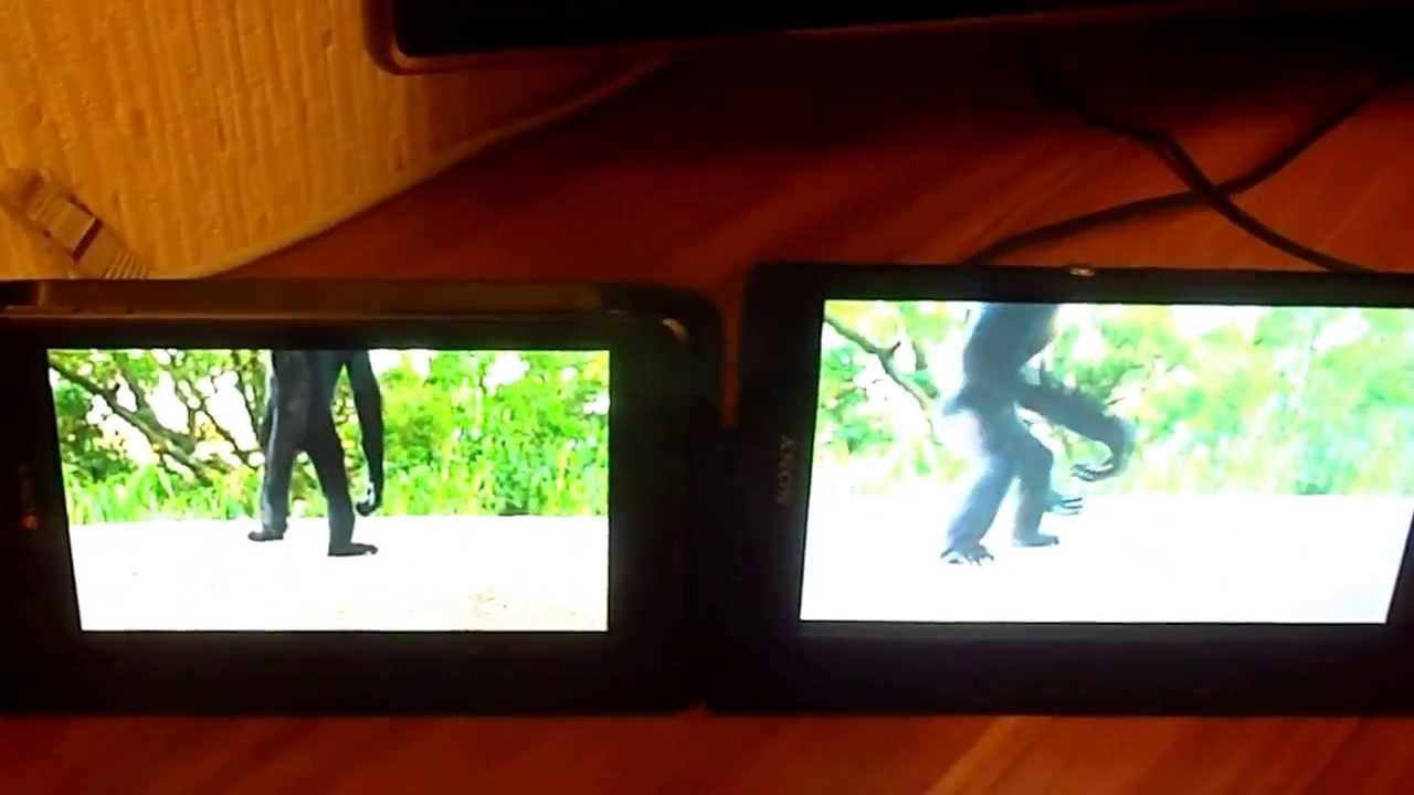SonyZ vs SonyV (IPS vs VA матрица) - YouTube