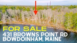 431 Browns Point Rd. Bowdoinham, Maine 04008  For Sale $550,000