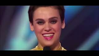 Usa Mam Talent Występ Gimnastyczki Niny Burri