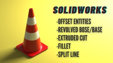 Easy SolidWorks Practice: Create Traffic Cone Fast!