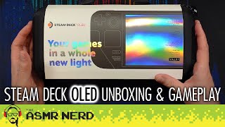 ASMR | Steam Deck OLED ✨ Relaxing Unboxing & Gameplay! [whispering, tapping, sleep aid]