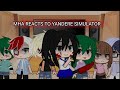 MHA reacts to Yandere Simulator