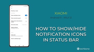 How to Show/Hide Notification Icons in Status bar - Xiaomi [Android 11 - MIUI 12]