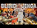 GIANT Blindfolded Jenga Group Challenge! (Winning Team Gets $1000)