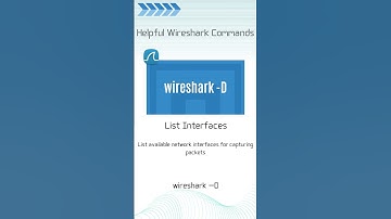 Wireshark Commands List Interfaces
