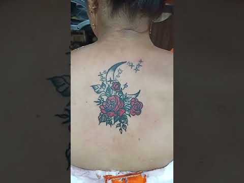 Back Shoulder Tattoo #Short#New Video ||Kavi Tattoo Art