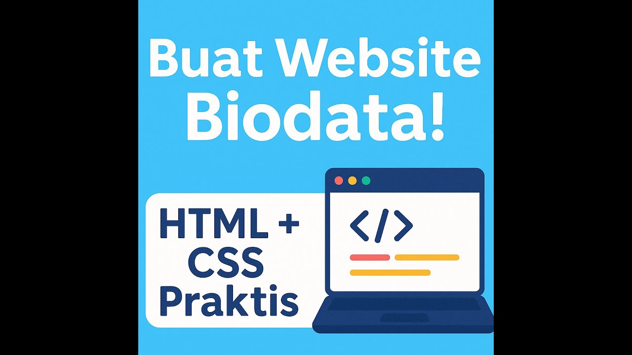 Cara Mudah Membuat Website Biodata dengan HTML dan CSS | Praktikum Web ...