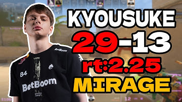 🔥kyousuke (29-13) rt:2.25 SoloQ l EU FACEIT RANKED (mirage) | #cs2 #pov