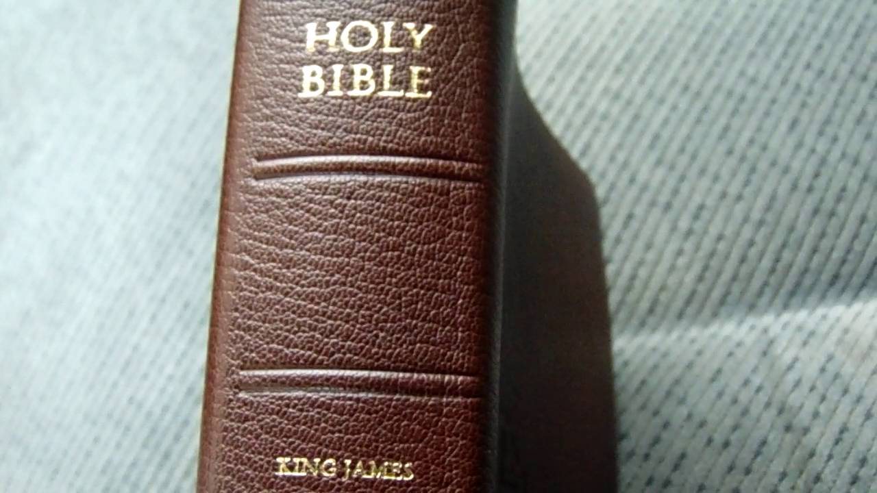 Schuyler Classic Reference KJV, Brown Marble Goatskin Bible YouTube