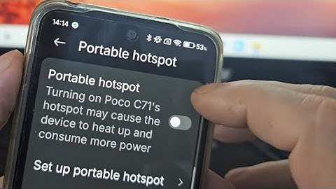 How to on hotspot in poco C71 | Poco C71 hotspot settings