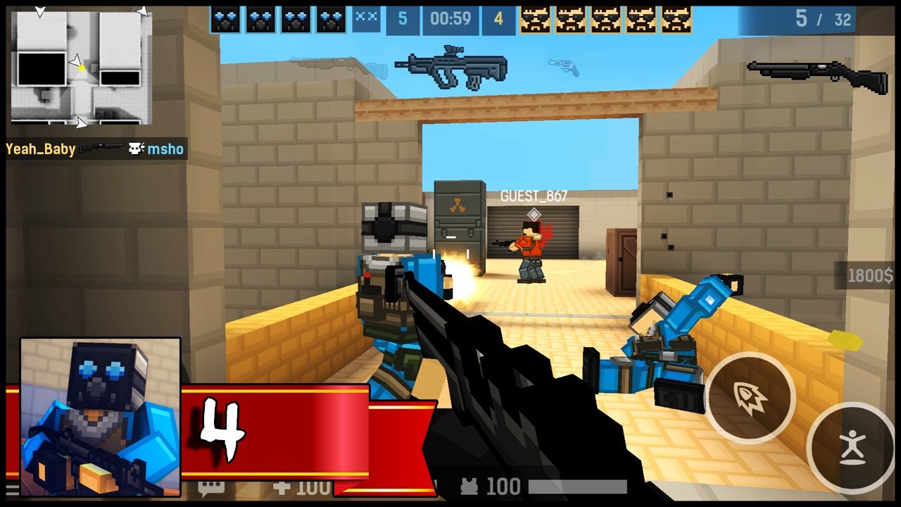 BLOCKPOST Mobile - M4A4 - Gameplay Walkthrough Part 2 (Android,IOS) 