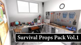 Survival Props Pack Vol 1 Assets 3D for Unity