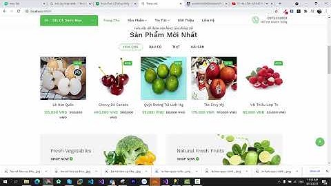 Full Code Thương mại điện tử bán rau quả sạch, thanh toán online chuyện nghiệp