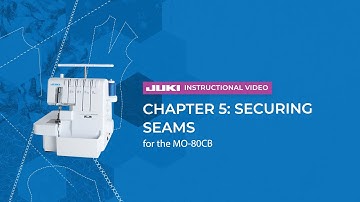 JUKI MO-80CB - Chapter 5: Securing Seams