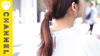 女っぽモテポニー♡ | Easy Ponytail Hairstyles
