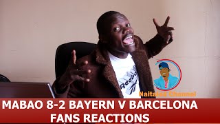 fans Reaction after Bayern score 8 goals V Barcelona watch Now the hilarious moments