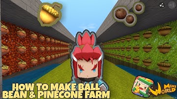 How to Make Ball Bean & Pinecone Farm | Mini World Block Art | Tutorial