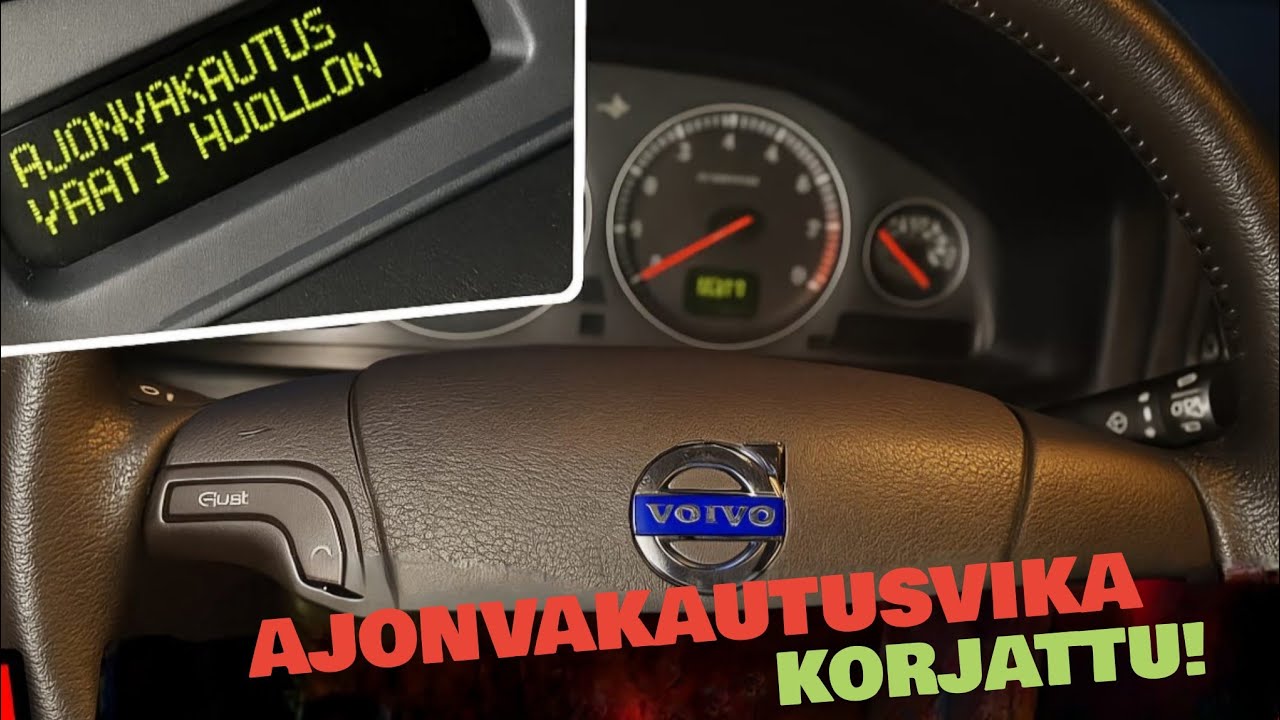 Volvon ajonvakautuksen vika - korjaus kotikonstein