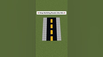 Minecraft: How to build better Roads #shorts
