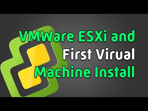 Bare Metal ESXi and First Virtual Machine Install