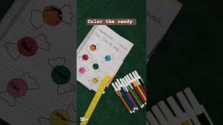 Color the candy Playgroup and Nursery #colors  #english#worksheets#art#drawing#education