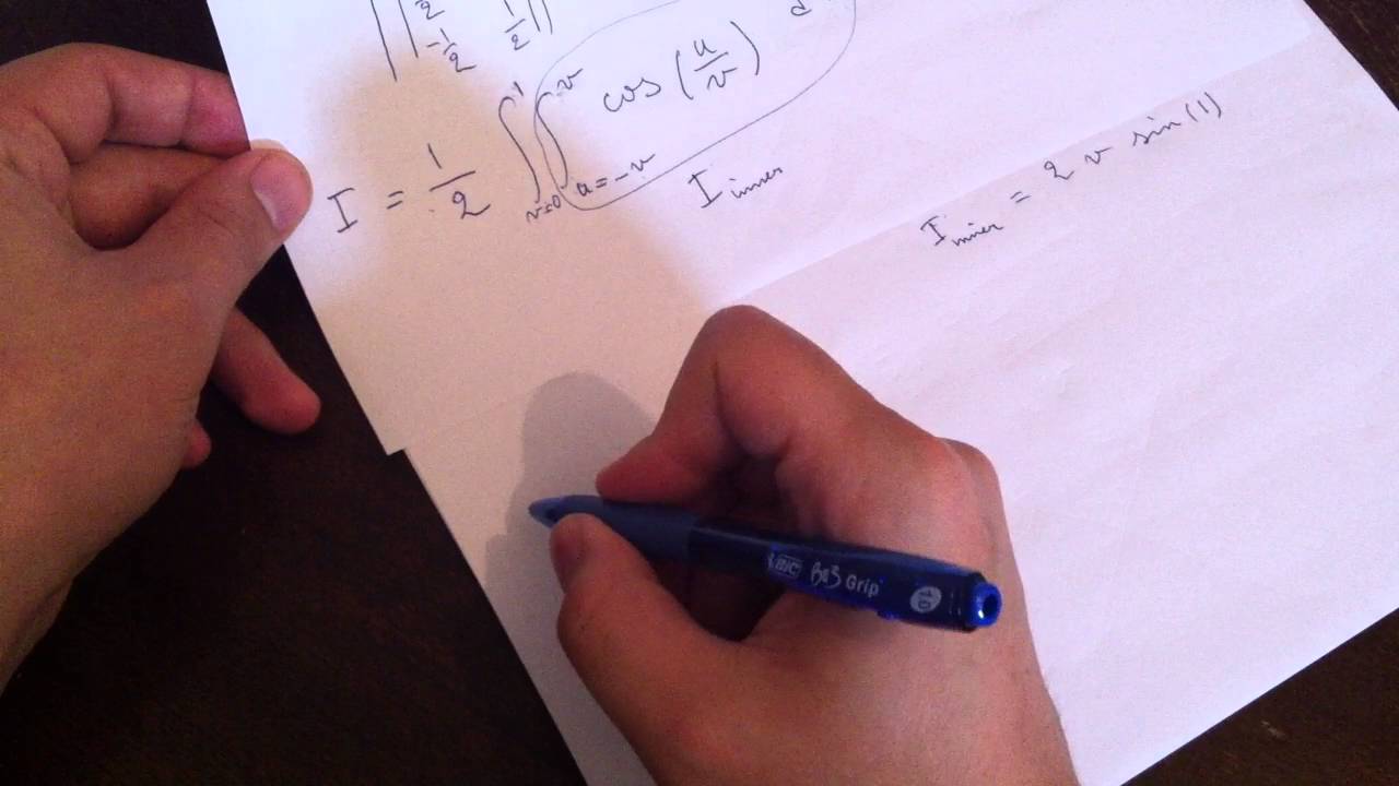 Double integration using Transformation Method Part 3 - YouTube