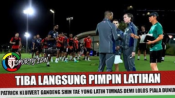 GENJOT LATIHAN PERDANA~SHIN TAE YONG BANTU PATRICK KLUIVERT KALAHKAN TIMNAS ARAB SAUDI DI ROUND4
