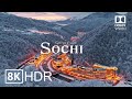 Sochi russia  in 8kr ultra 60 fps dolby vision drone