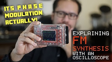 FM synthesis basics explained with an oscilloscope (Reface DX)