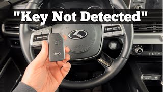 2020 - 2022 kia telluride key not detected - how to start with dead, bad key fob battery