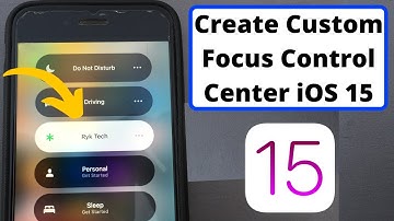 How To Create Custom Focus Feature In Control Centre iOS 15