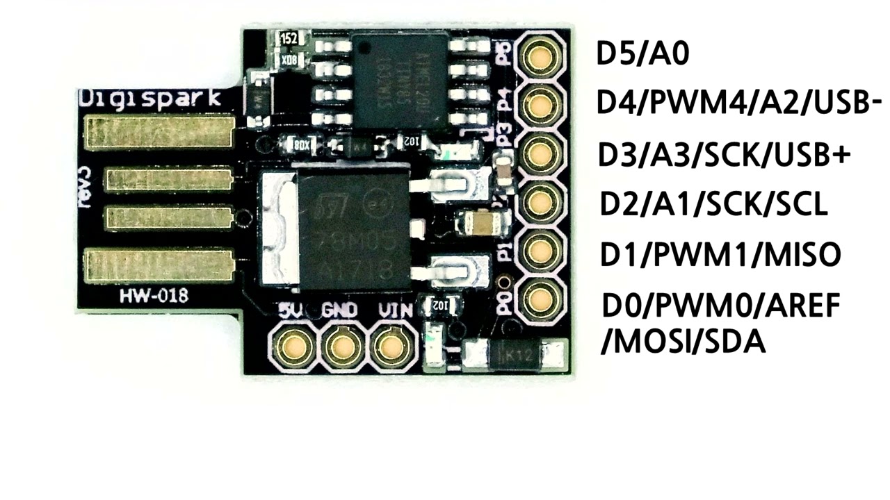 Digispark 초소형 Attiny85 USB 개발보드
