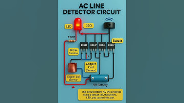 ⚡ AC Line Detector Circuit 🔔 | Simple DIY Tester for AC Voltage with LED & Buzzer 🛠️