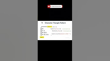 9-Character triangle pattern #shorts #short #trending #youtubeshorts #youtube #shortvideo