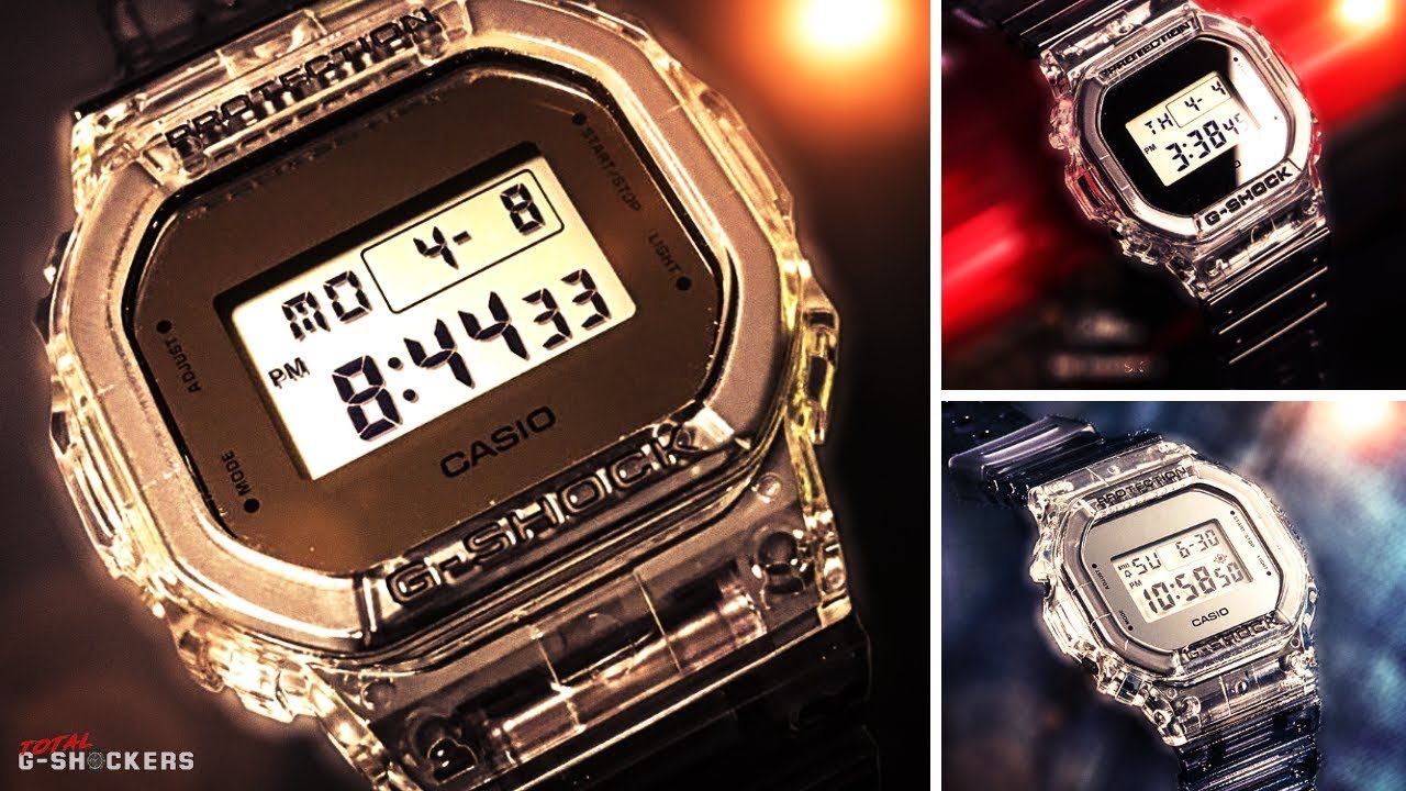 G-SHOCK x BEAMS  DW-5600SK-1JF デジ CLEAR BEAMS×G-SHOCKのスケルトンを追求したDW-5600SK-1JF | Hypebeast.JP