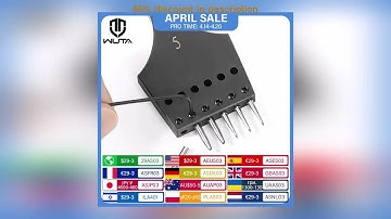 Best product reviews : WUTA 2nd Generation Sharp Head Replaceable Pricking Iron Removable Round Hole