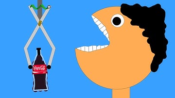 Algodoo | Coca Cola factory