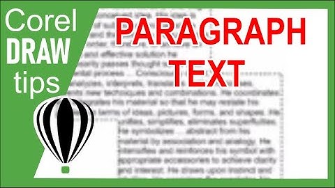 Adding Paragraph Text in CorelDraw