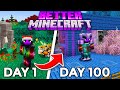 I survived 100 days in better minecraft in minecraft hardcore