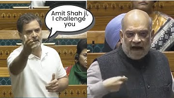 Watch: Amit Shah Loses Cool At Rahul Gandhi