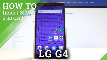 How to Insert SIM and SD Card into LG G4 - Cards Input Tutorial