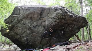 Godzilla Boulder: Mosquito Magnet v9 First Ascent