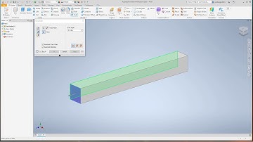 Inventor Creating an Extruded Feature Applying Draft