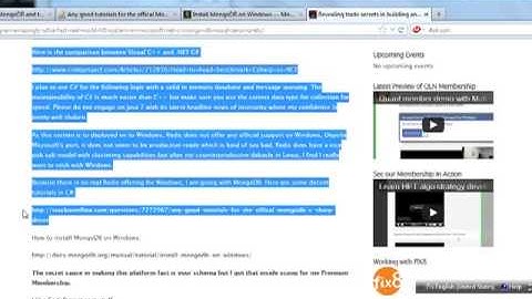 Demo overview of MongoDB NOSQL with Microsoft .NET C# and MonguVue GUI Client