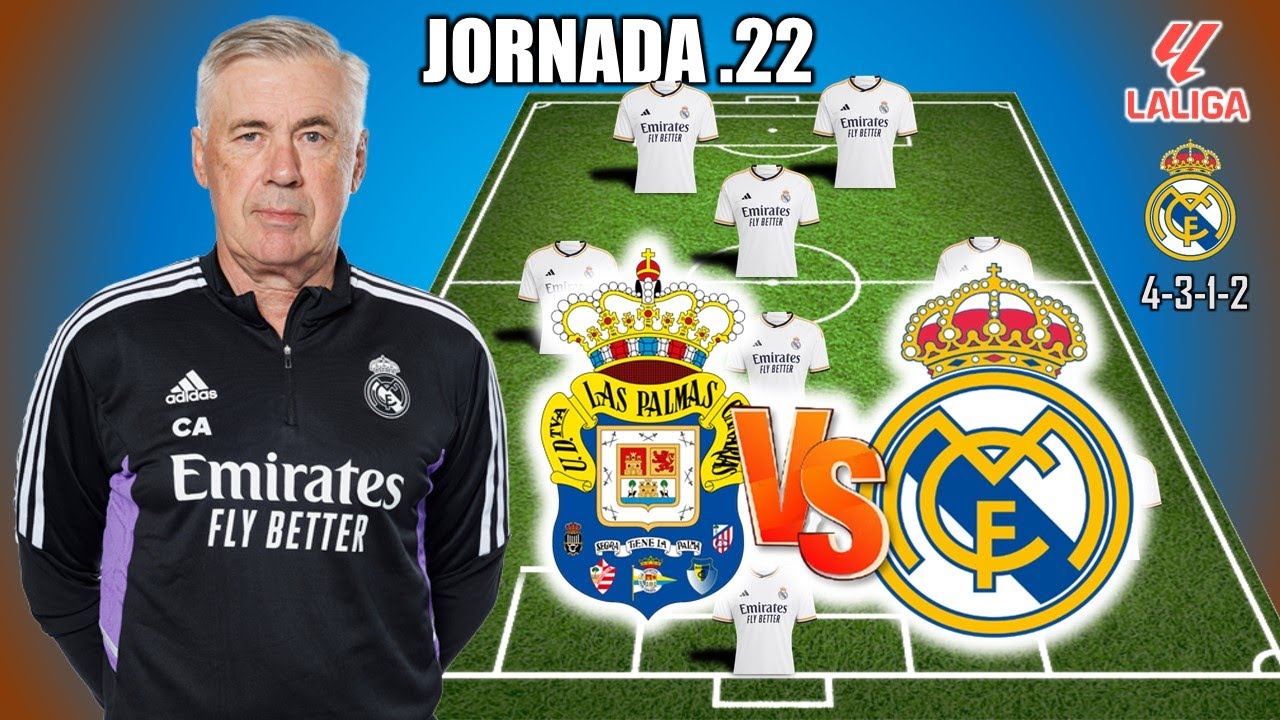 LAS PALMAS VS REAL MADRID REAL MADRID POTENTIAL STARTING LINEUP LA